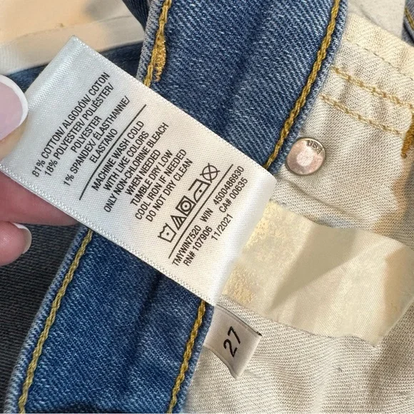 Hudson Natalie Mid Rise Super Skinny Ankle Jeans White Side Stripe Women’s 27 - Picture 12 of 13